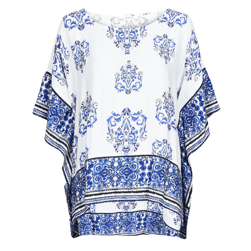 Textil Mulher Tops / Blusas Desigual ANDES Branco / Azul