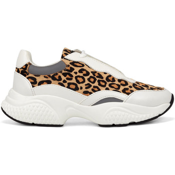 Sapatos Mulher Sapatilhas Ed Hardy - Insert runner-wild white/leopard Branco