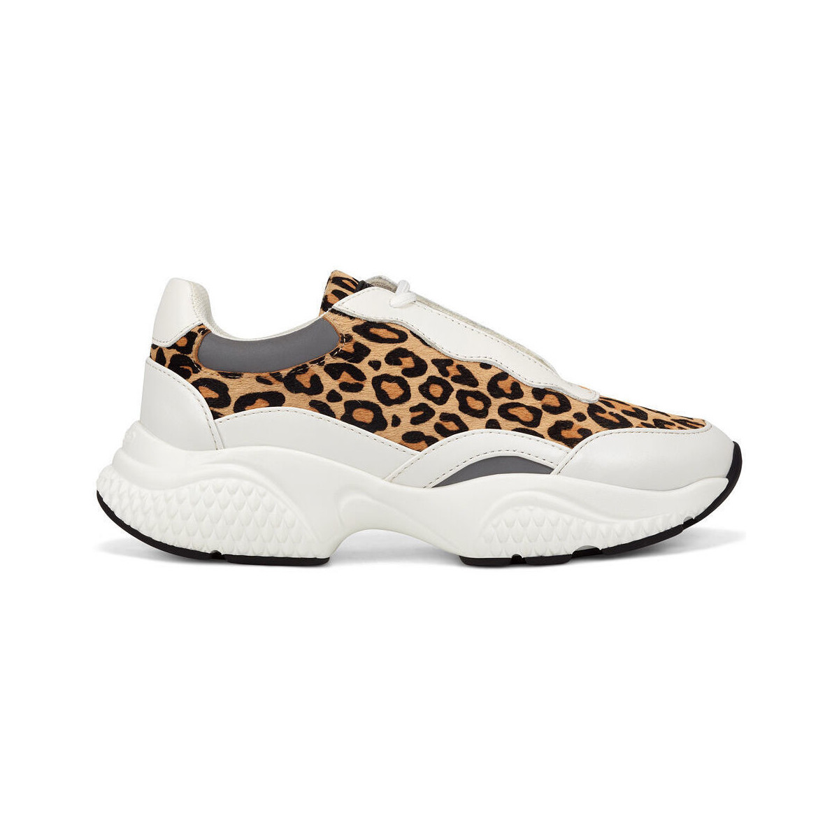 Sapatos Mulher Sapatilhas Ed Hardy Insert runner-wild white/leopard Branco