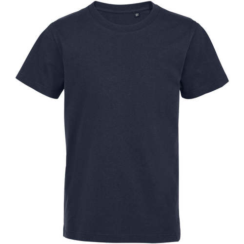 Textil Criança Calçado de homem a menos de 60 Sols Camiseta de niño con cuello redondo Azul
