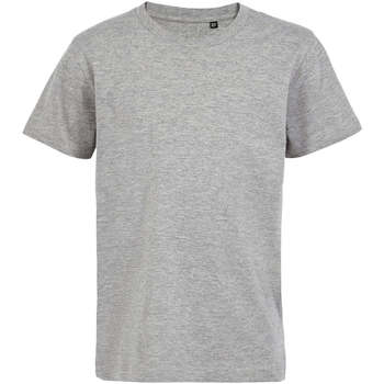 Textil ASHnça T-Shirt mangas curtas Sols Camiseta de niño con cuello redondo Cinza