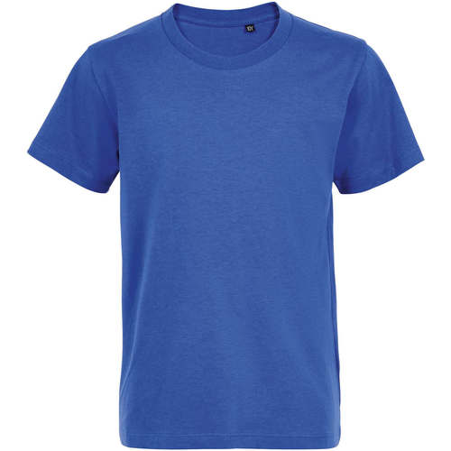 Textil Criança Calçado de homem a menos de 60 Sols Camiseta de niño con cuello redondo Azul