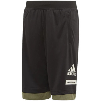 Textil Rapaz Shorts / Bermudas black adidas Originals  Preto