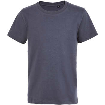 Textil Criança T-Shirt mangas curtas Sols Camiseta de niño con cuello redondo Gris