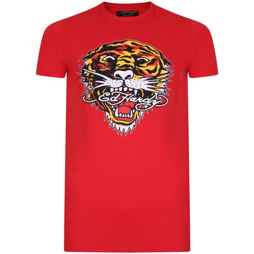 Textil Homem Toalha de praia Ed Hardy Tiger mouth graphic t-shirt red Vermelho
