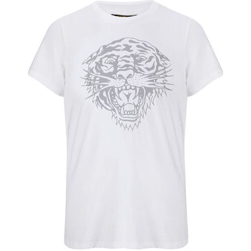 Textil Homem T-Shirt mangas curtas Ed Hardy Tiger-glow t-shirt white Branco