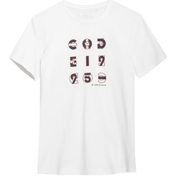 Textil Homem T-Shirt mangas curtas 4F H4L21 TSM018 Branco