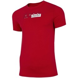 Textil Homem T-Shirt mangas curtas 4F H4L21 TSM021 Vermelho