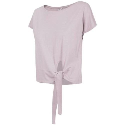 Textil Mulher T-Shirt HAIDEN curtas 4F TSD023 Rosa