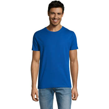 Textil Homem Boy Crew Neck Long Sleeve Knitted Sweat Shirt Sols Martin camiseta de hombre Azul
