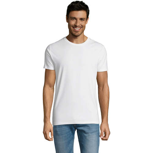 Textil Homem T-Shirt mangas curtas Sols Martin camiseta de hombre Branco