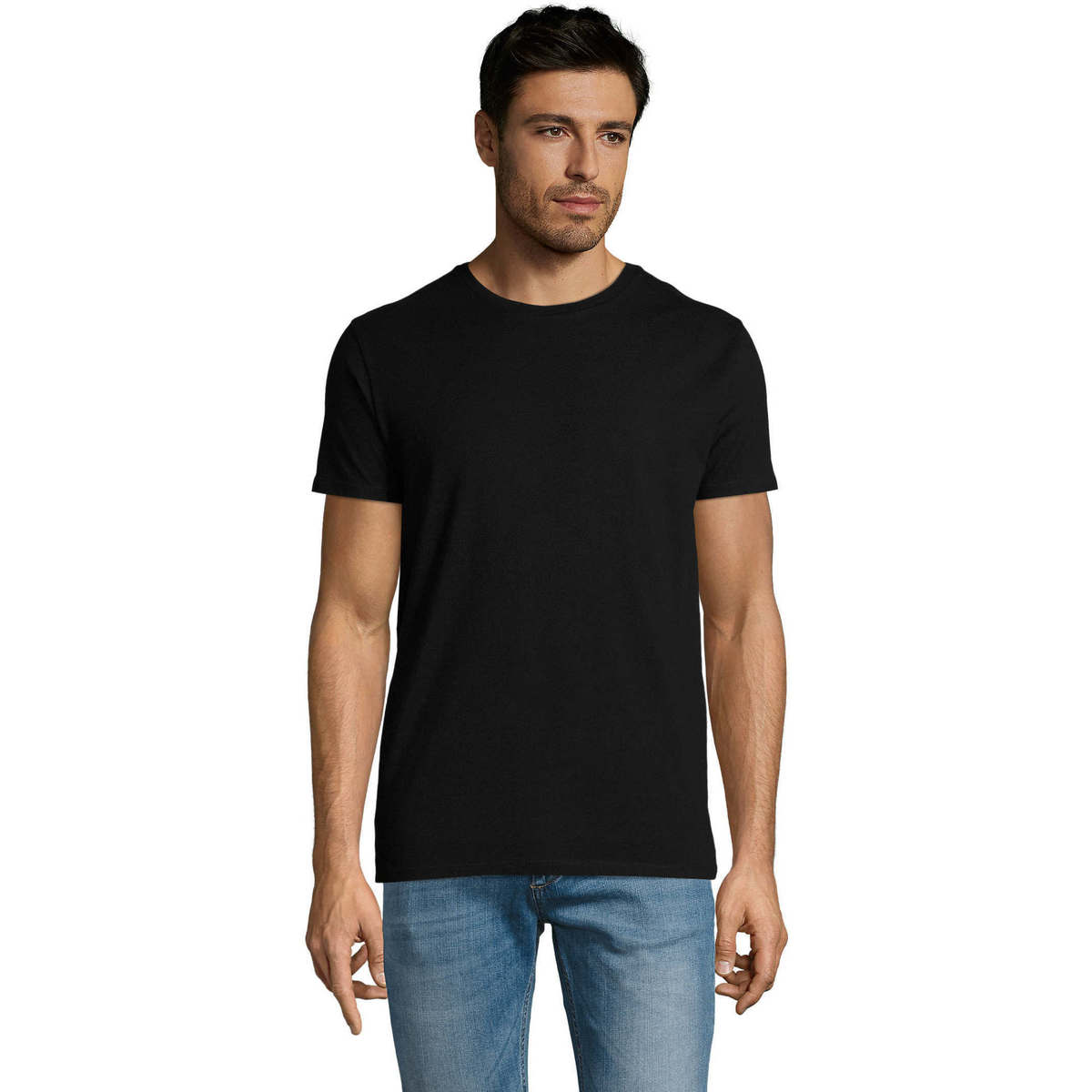 Textil Homem T-Shirt mangas curtas Sols Martin camiseta de hombre Preto