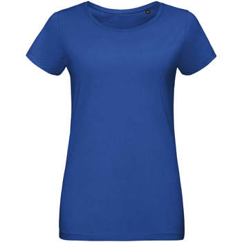 Textil Mulher T-Shirt mangas curtas Sols Martin camiseta de mujer Azul