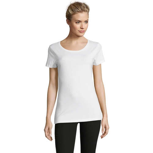 Textil Mulher Nae Vegan Shoes Sols Martin camiseta de mujer Branco