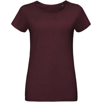 Textil Mulher T-Shirt mangas curtas Sols Martin camiseta de mujer Burdeo