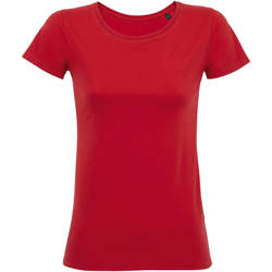 Textil Mulher T-Shirt mangas curtas Sols Martin camiseta de mujer Vermelho