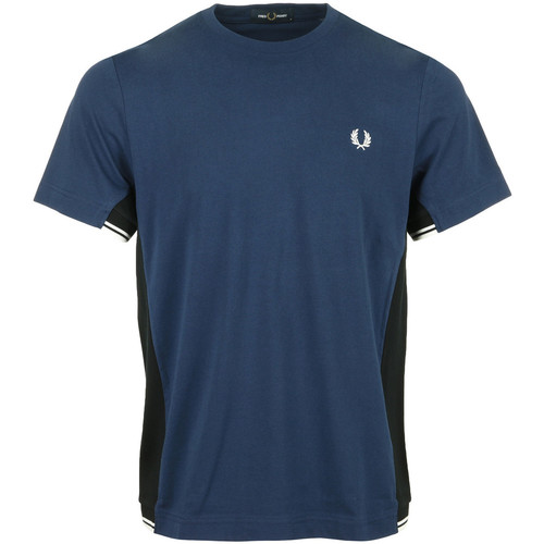 Textil Homem Loose Fit Crew Sweatshirt Fred Perry Twin Tipped Panel T-Shirt Azul