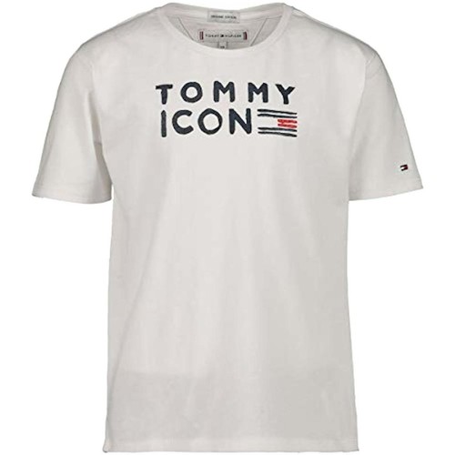 Textil Rapariga T-Shirt mangas curtas Tommy Hilfiger  Branco