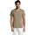 Textil Homem T-Shirt mangas curtas Sols Master camiseta hombre cuello pico Cáqui