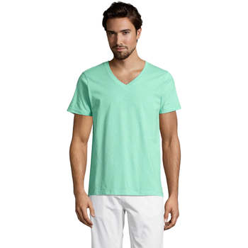 Textil Homem T-shirts e Pólos Sols Master camiseta hombre cuello pico Verde