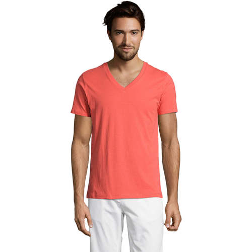 Textil Homem T-Shirt mangas curtas Sols Master camiseta hombre cuello pico Outros
