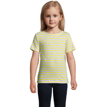 Textil Criança T-Shirt mangas curtas Sols Camiseta niño cuello redondo Gris