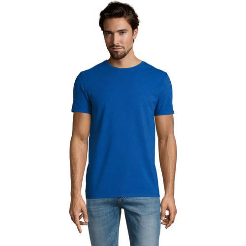 Textil Homem T-Shirt mangas curtas Sols Camiserta de hombre de cuello redondo Azul