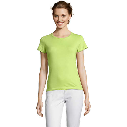 Textil Mulher T-Shirt mangas curtas Sols Miss camiseta manga corta mujer Verde