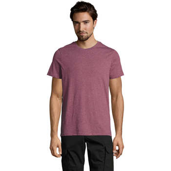 Textil Homem T-Shirt mangas curtas Sols Mixed Men camiseta hombre Burdeo