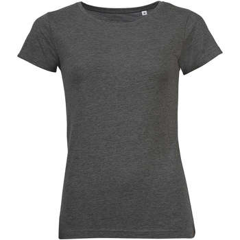 Textil Mulher T-Shirt mangas curtas Sols Mixed Women camiseta mujer Cinza
