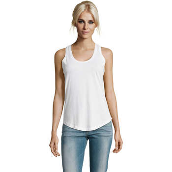 Textil Mulher Calças de ganga Sols Moka camiseta mujer sin mangas Branco