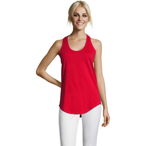 Textil Mulher Apliques de parede Sols Moka camiseta mujer sin mangas Vermelho