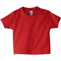 Textil Criança T-Shirt mangas curtas Sols Mosquito camiseta bebe Rojo