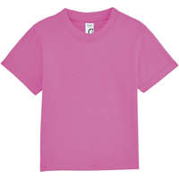 Textil Criança T-Shirt mangas curtas Sols Mosquito camiseta bebe Rosa