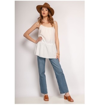 Textil Mulher Tops / Blusas Fashion brands 490-WHITE Branco