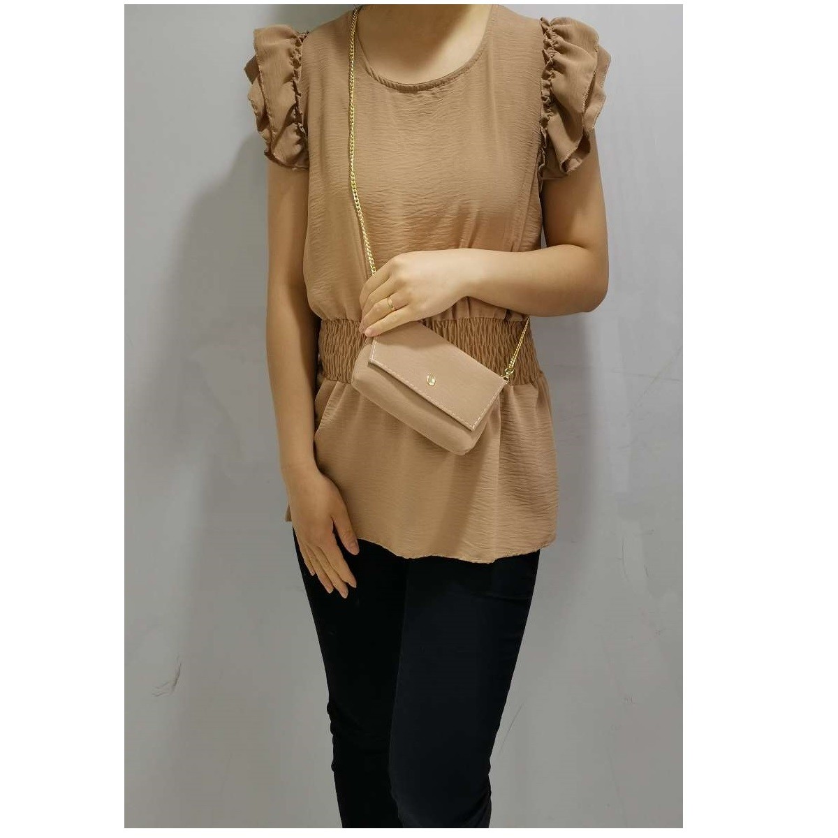 Textil Mulher Tops / Blusas Fashion brands 3101-CAMEL Camel