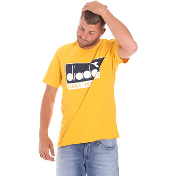 Textil Homem T-shirts e Pólos Diadora 502175835 Amarelo