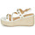 Sapatos Mulher Sandálias Cosmo Paris HOURA Branco / Ouro