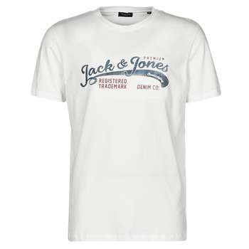 Textil Homem T-Shirt mangas curtas Jack & Jones JPRBLUCLASSIC Branco