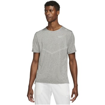 Textil Homem T-Shirt mangas curtas sbtg Nike Drifit Rise 365 Cinza