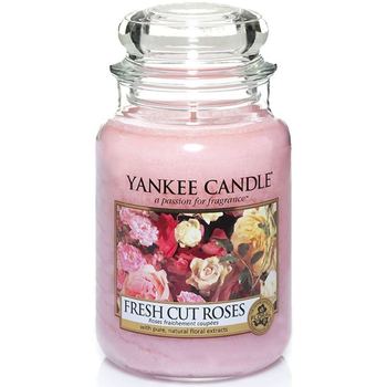 beleza Mulher Eau de parfum  Yankee Candle Vela Perfumada Fresh Cut Roses 623Gr. Classic Grande Vela Perfumada Fresh Cut Roses 623Gr. Classic Grande