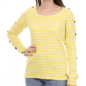 Textil Mulher T-shirt mangas compridas Scotch & Soda  Amarelo