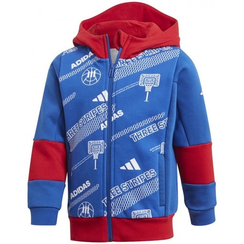 Textil Rapaz Casacos fato de treino adidas Originals Lb Fleece Jkt Azul