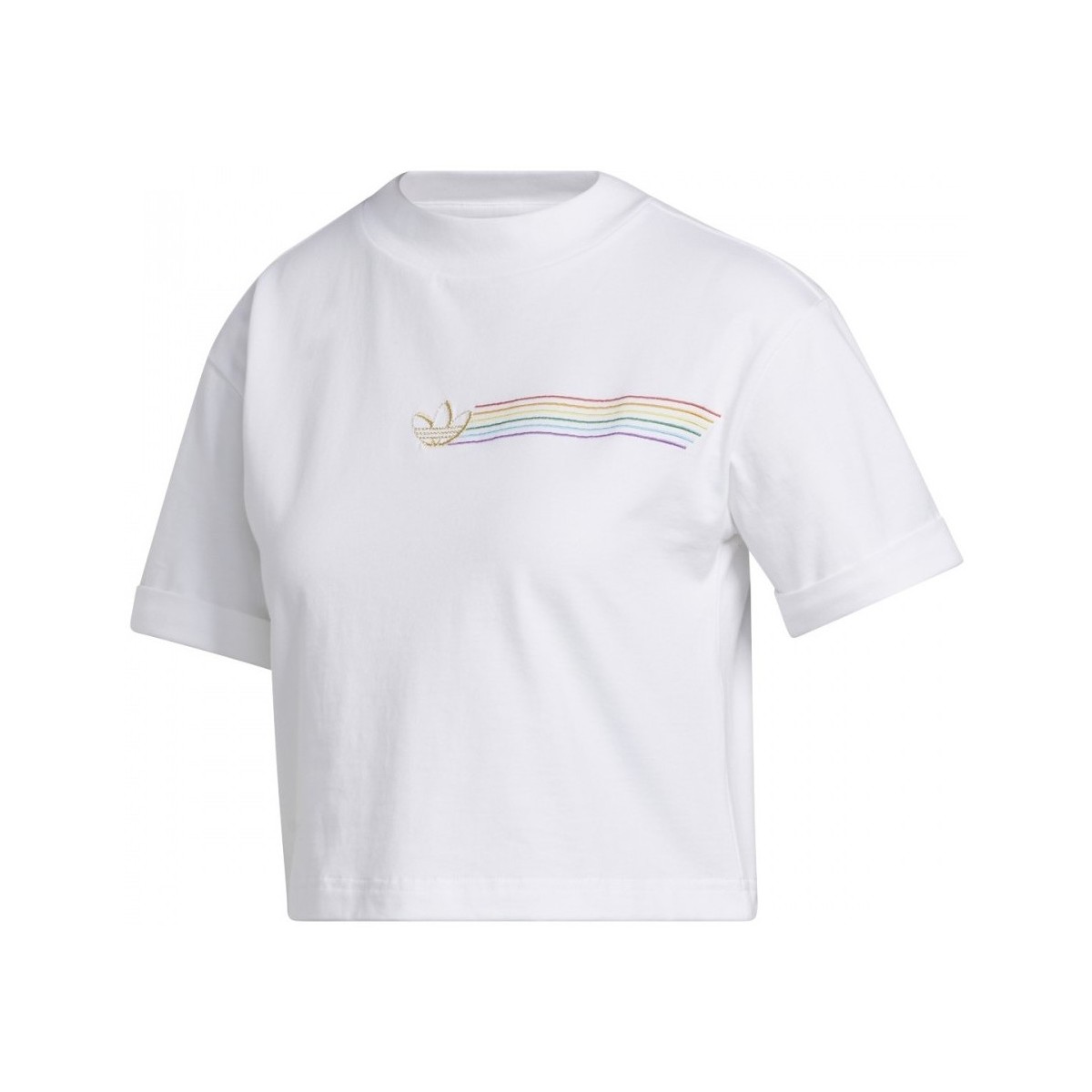 Textil Mulher T-shirts e Pólos adidas Originals Pride Linear Cr Branco