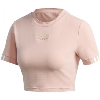Textil Mulher T-shirts e Pólos adidas Originals Cropped Tee Rosa