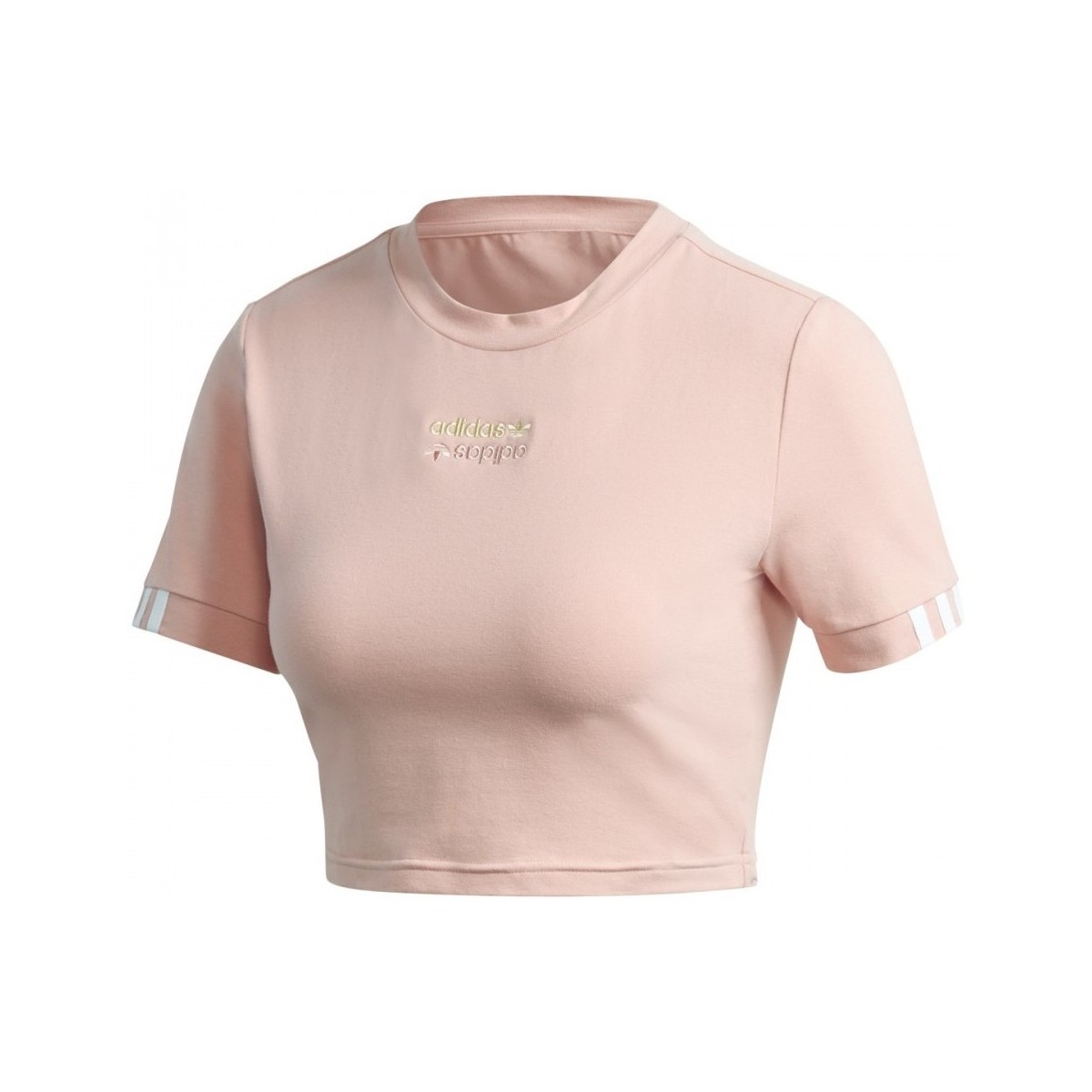 Textil Mulher T-shirts e Pólos nero adidas Originals Cropped Tee Rosa