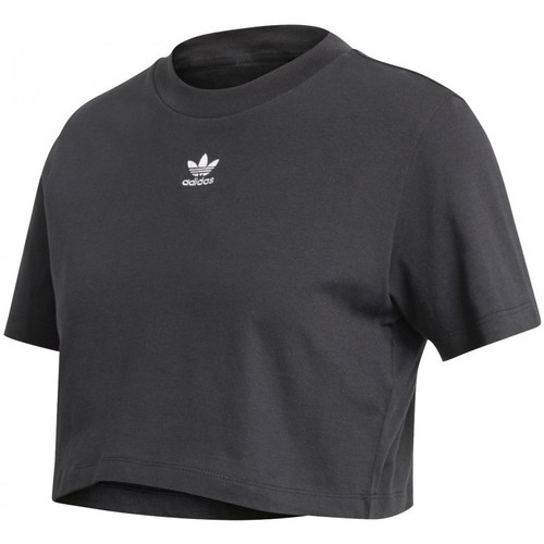 Textil Mulher T-shirts e Pólos adidas wedge Originals Cropped Tee Preto