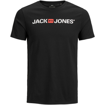 Textil Homem T-Shirt mangas curtas Jack & Jones 12137126 JJECORP LOGO TEE SS CREW NECK NOOS BLACK/SLIM FIT Preto