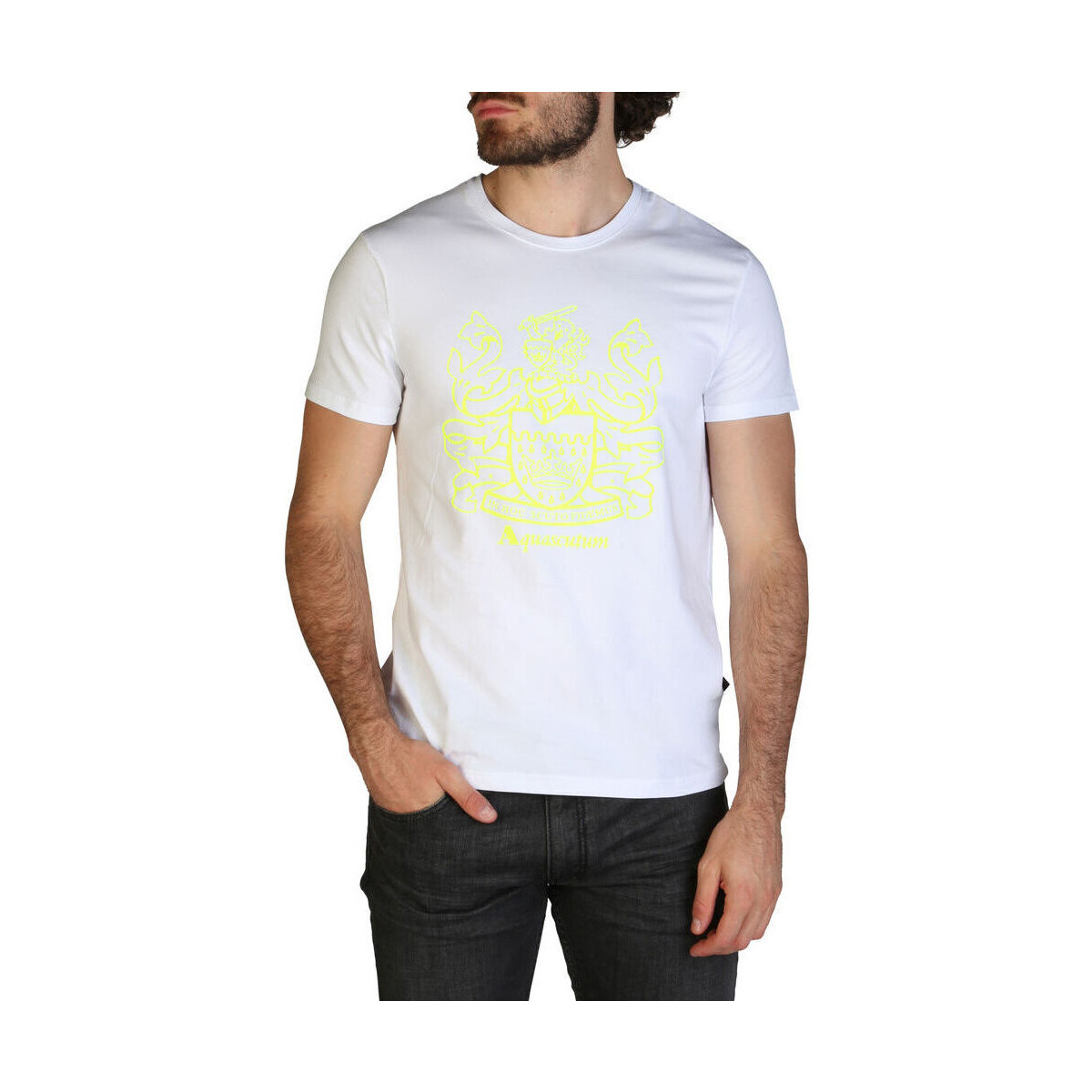 Textil Homem T-Shirt mangas curtas Aquascutum - qmt019m0 Branco