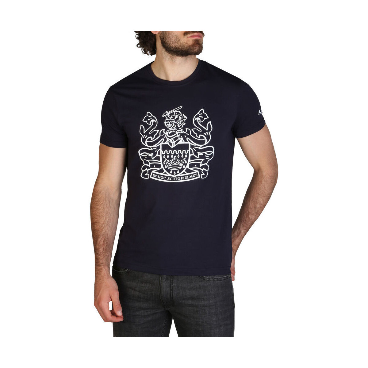 Textil Homem T-Shirt mangas curtas Aquascutum - qmt002m0 Azul